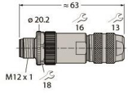 Turck M12 x 1                 CMBS8141-0 