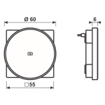Jung Abdeckung f.kabelloses  A WC MAG WW 