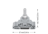 WAGO 885-108 Bolzenklemme,seitliche 