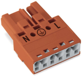 WAGO 770-1313 Stecker,3-polig,Kod. P,rot 
