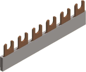 FTG Gabel E 6 1-polig 10qmm      ES10610 