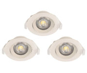 EGLO SET 3xEinbauspot D:90 Weiss   32896 