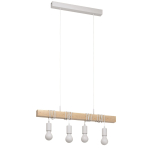 EGLO Hängeleuchte/4 Weiss/Eiche-   33164 