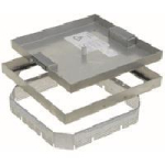 Legrand 8452222 Deckelsatz Edelstahl 