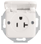 BJ Steckdose m.Klappdeckel   3016EUK-214 