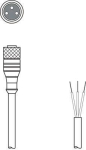 Leuze Anschlussleitung KD U-M8-3A-V1-050 
