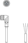 Leuze Anschlussleitung KD U-M8-3W-V1-050 