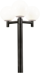 Albert Mastaufsatz 3-fach Alu sw  661016 