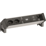 Bachmann DESK2 ALU BLACK 2xCH    937.310 