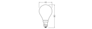 Ledvance LED Classic P 40 Filament DIM P 