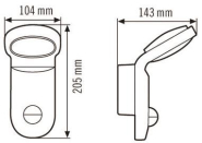 ESY LED-Außenleuchte AOL 100  EL10750700 