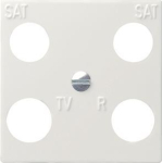 GIRA 025803 Zentralplatte 4fach 