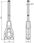 Rademacher GGK 539-13 Öse f.Handkurbel 