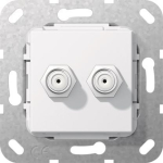 GIRA 565103 SAT-F-Buchse 2fach Kupplung 