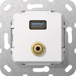 GIRA 568703 USB 3.0A M-Klinke 