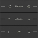 GIRA 5763005 Wippenset 3fach indiv. 