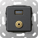GIRA 568710 USB 3.0A M-Klinke 