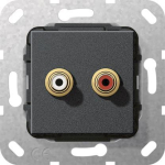 GIRA 563110 Cinch-Audio Kupplung Einsatz 