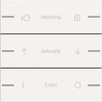 GIRA 576327 Wippenset 3fach indiv. 