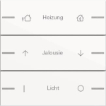 GIRA 576303 Wippenset 3fach indiv. 