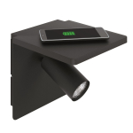 EGLO Wandleuchte/1 GU10 Schwarz    98263 