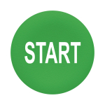 Schneider Tastenschild rund flach ZBA333 