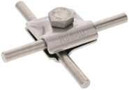 DEHN MV-Klemme NIRO ( V4A ) f. Rd 390079 