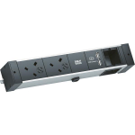 Bachmann DESK RAIL 2xUK 1xUSB    941.003 