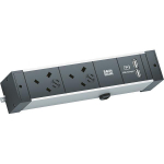 Bachmann DESK RAIL 2xUK 1xUSB    941.103 