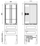 GSAB Normkabelverteiler Gr.0 0S1000-470M 