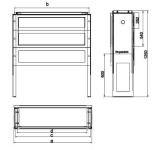 GSAB Hochwassersockel 1250mm hoch   0HS1 