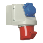 Walther Mini-Kombi Wanddose 32A 5P   134 