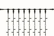 S&H Ersatzstrang f.LED Drape Lite  58317 