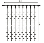 S&H Ersatzstrang f.LED Drape Lite  58862 
