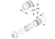 HKL MS Emv-Conus-Kabelverschr.   2640M16 