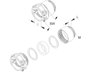 Kleinhuis Kabelverschraubung    923M1207 