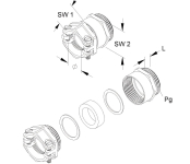 Kleinhuis Verschraubung Zug MS    924/11 