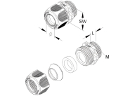 HKL Verschraubung M25                350 