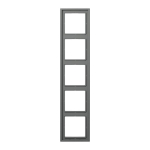 JG Rahmen 5fach Aluminium       AL2985AN 