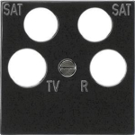 GIRA 025910 Zentralplatte 4fach 