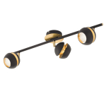 EGLO Spot/3 GU10 Schwarz/Gold      95484 