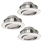EGLO SET 3xLED-Einbauspot D:84     95858 