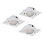 EGLO SET 3xLED-Einbauspot 84x84    95844 