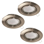 EGLO SET 3xEinbauspot Nickel-Matt  94408 