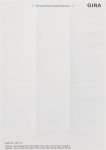 GIRA 2873112 Beschriftungsbögen 21,8x67 