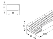 Kleinhuis VKD-Kanal 75X37        VKD7537 
