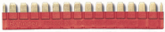 Finder Kammbrücke 16-polig rot 