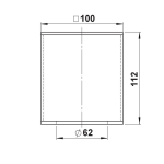 Albert G 88, PMMA Vierkantrohr  90260088 