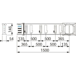 GS Schienenkasten gerade    KSA400ED4156 