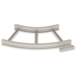 Flachbogen 45  halogenfrei grau 85x600 R 